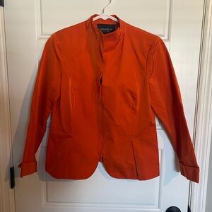 Lafayette 148 Orange Blazer Size 8